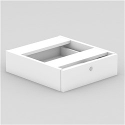 OM Classic Fixed Pedestal 145Hx464Wx400mmD 1 Drawer All White