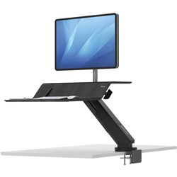 Fellowes Lotus? RT Sit-Stand Workstation Single Monitor Black