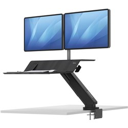 Fellowes Lotus? RT Sit-Stand Workstation Dual Monitor Black