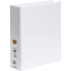 Marbig Clearview Insert Binder A4 2D Ring 50mm White