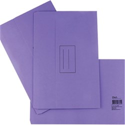 STAT DOCUMENT WALLET FOOLSCAP Manilla Purple Pack of 25