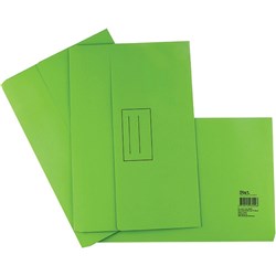 STAT DOCUMENT WALLET FOOLSCAP Manilla Lime Pack of 25
