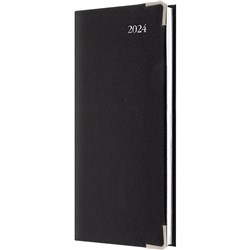 Collins Management Diary B6/7 Week To View Bonded Leather Black