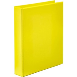Marbig Clearview Insert Binder A4 2D Ring 38mm Yellow