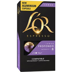 L'OR Espresso Coffee Capsules Lungo Profondo Box 100