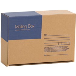 Cumberland Mailing Box 220mm x 160m x 77mm Brown
