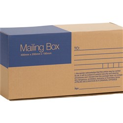 Cumberland Mailing Box 400mm x 200mm x 180mm Brown