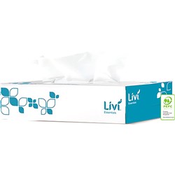 Livi Essentials Facial Tissues Hypoallergenic 2 Ply 100 Sheets