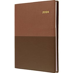 Collins Vanessa Diary A6 Day To Page Tan