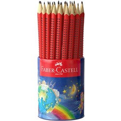 Faber-Castell Graphite Pencil Junior Grip 2B Tin Cup of 50