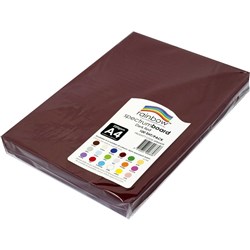 Rainbow Spectrum Board A4 220 gsm Dark Red 100 Sheets