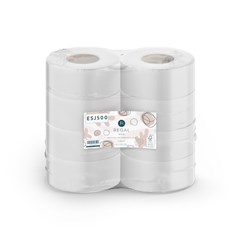 Regal Eco Recycled Jumbo Toilet Paper Rolls 1 Ply 500m Pack Of 8