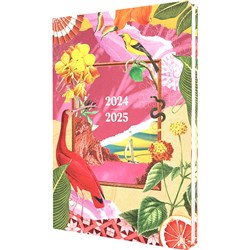 Collins Maximalism Financial Diary A5 Week To View Pink