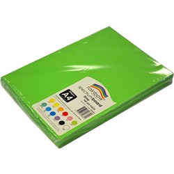 Rainbow Spectrum Board A4 220 gsm Lime 100 Sheets