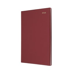 Collins Belmont Desk Diary A4 Week To View Burgundy