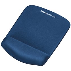 Fellowes PlushTouch  Mouse Pad Wrist Rest Blue