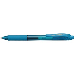 PENTEL ENERGEL X GEL PEN BL107 Fine Retractable Sky Blue Box of 12