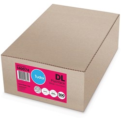 Tudor Plain Envelope DL Press Seal Secretive White Box Of 500