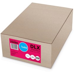 Tudor Plain Envelope DLX Press Seal White Box Of 500