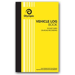 Olympic Vehicle Log Book Pocket 110x180mm 64 Pages