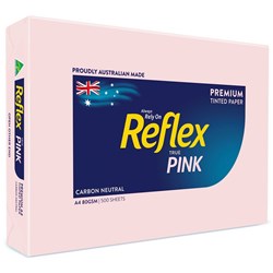 Reflex Copy Paper Tinted A4 80gsm Pink Ream of 500