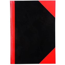 Cumberland Black & Red Notebook Gloss A4 200 Leaf