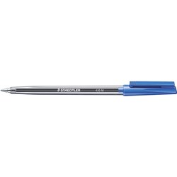 STAEDTLER BALLPOINT PEN Stick 430 Medium Blue Box of 10