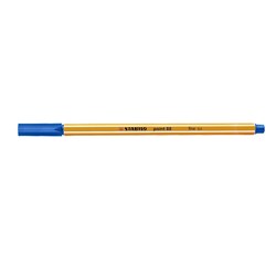 STABILO FINELINER POINT 88 0.4mm Blue Box of 10