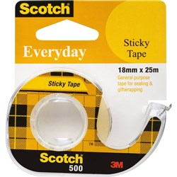 Scotch 502 Sticky Tape Crystal Clear 18mmx25m Hangsell