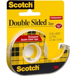 Scotch 137 Double Sided Tape 12.7mmx11.4m & Dispenser