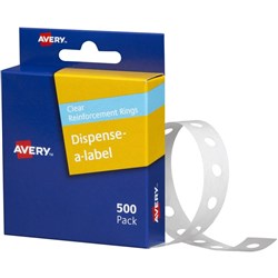 Avery Permanent Reinforcement Ring Labels 13mm Round Box Of 500