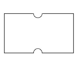 Pricing Gun Labels White Permanent 21x12mm Pack of 10