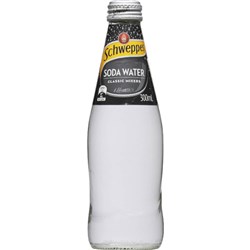 Schweppes Soda Water 300ml Bottle Pack of 24