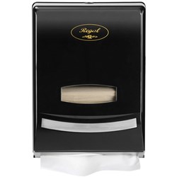 Regal Slim Hand Towel Dispenser Black Plastic