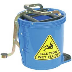 Italplast Heavy Duty Mop Bucket 16 Litres Blue