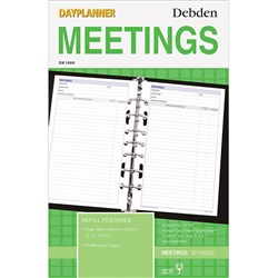 Debden Dayplanner Refill Meetings Desk Edition 140x216mm