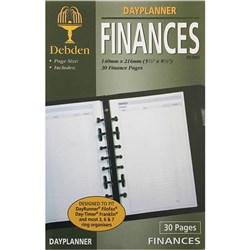 Debden Dayplanner Refill Finances Desk Edition 140x216mm