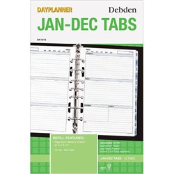 Debden Dayplanner Refill Jan-Dec Tabs Desk Edition 140x216mm