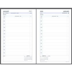 Debden Dayplanner Refill Desk 140x216mm Dated Day To Page