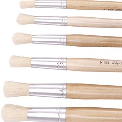 Jasart Hog Bristle Series 582 Round Brushes Size 4 Pack Of 12