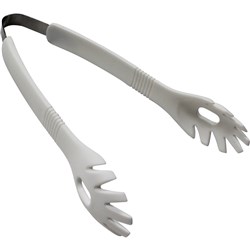 Connoisseur Plastic Salad Tongs 23cm White