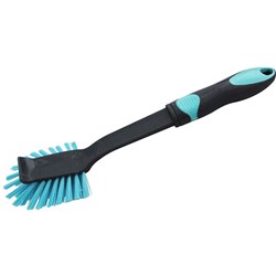 Compass Plastic Dish Brush Blue And Black