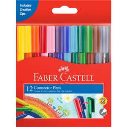Faber-Castell Connector Pen Marker Assorted Pack of 12