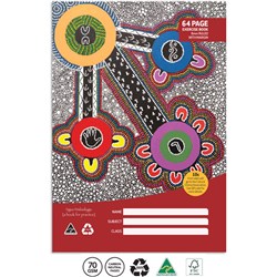 Cultural Choice A4 64p Exercise Book 8mm Rule with Margin PK x 20
