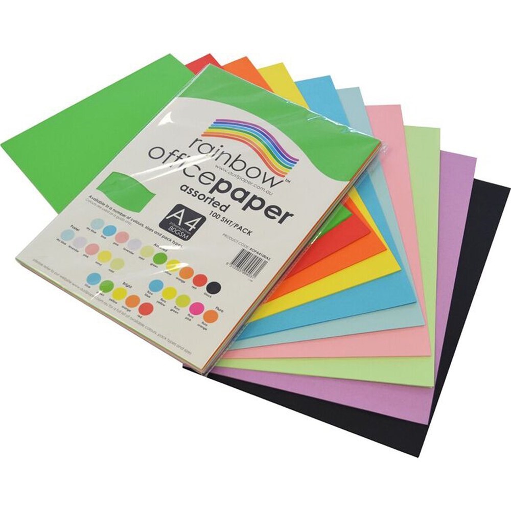 100 Pieces of 80g Draft Paper A4 Copy Paper White Pink Green Blue Red Printer  Paper Office Paper Practice Paper for Student - AliExpress