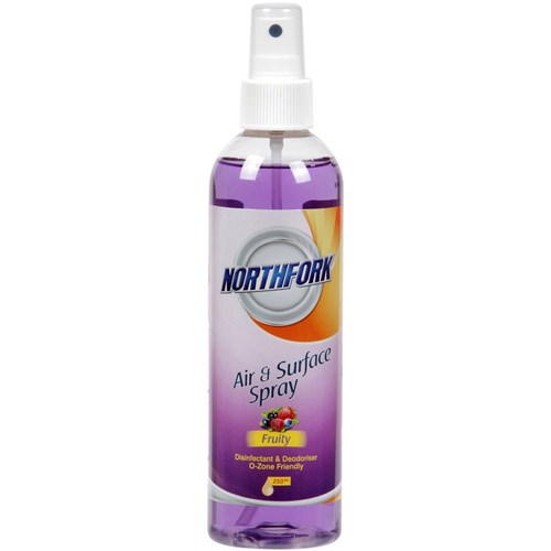 Cleaning NORTHFORK AIR FRESHENER Disinfectant Spray 250ml Fruity Carton of 12 Cultural