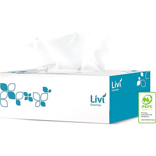 Cleaning - Livi Essentials Facial Tissues Hypoallergenic 2 Ply 200 ...