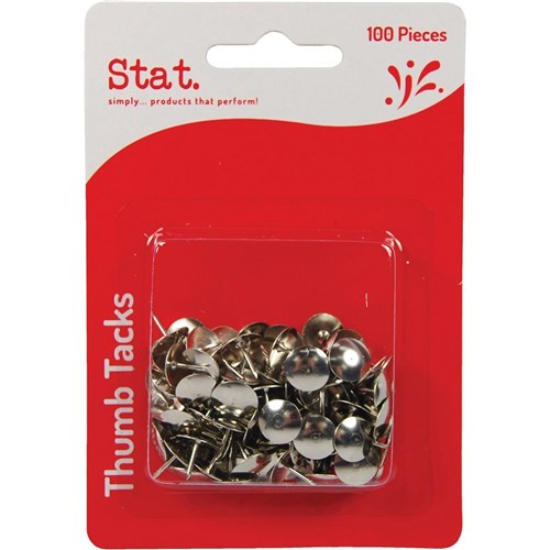 Thumb Tack 100 count, Silver